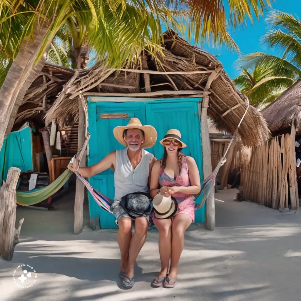 create a realistic picture from Holbox Island